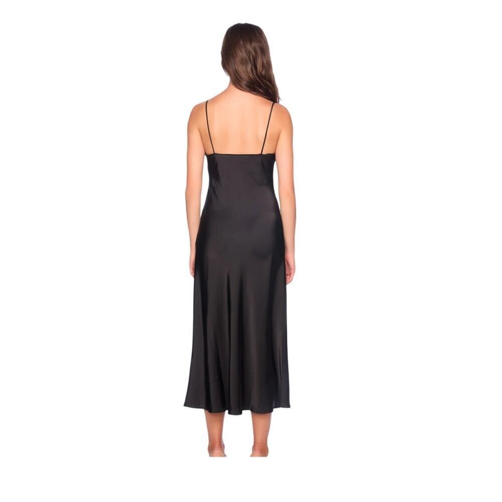 NWT Susana Monaco bias black midi slip dress small - Picture 4 of 13